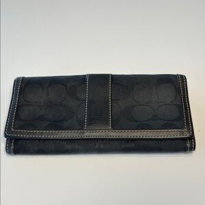Coach Black Signature Wallet